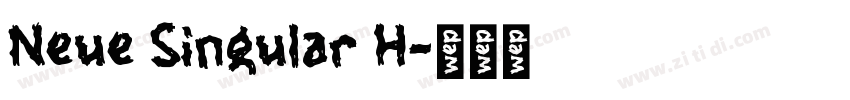 Neue Singular H字体转换